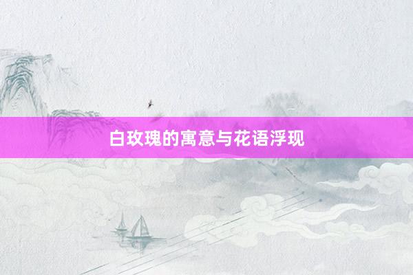 白玫瑰的寓意与花语浮现